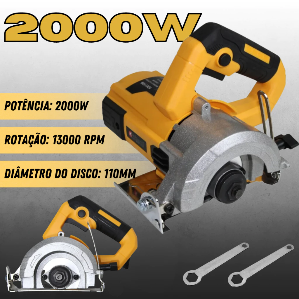 Serra Marmore 2000W Serra De Corte Eletrica Pofissional Potente