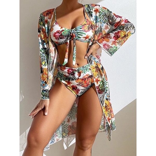 Dê uma olhada em Novo Estilo Beach Fato De Banho Feminino Blusa Impressa De Três Peças Para Senhoras Biquini Feminino Multicolor por R$91,44. Compre na Shopee agora! https://s.shopee.com.br/LZXZRLqWI