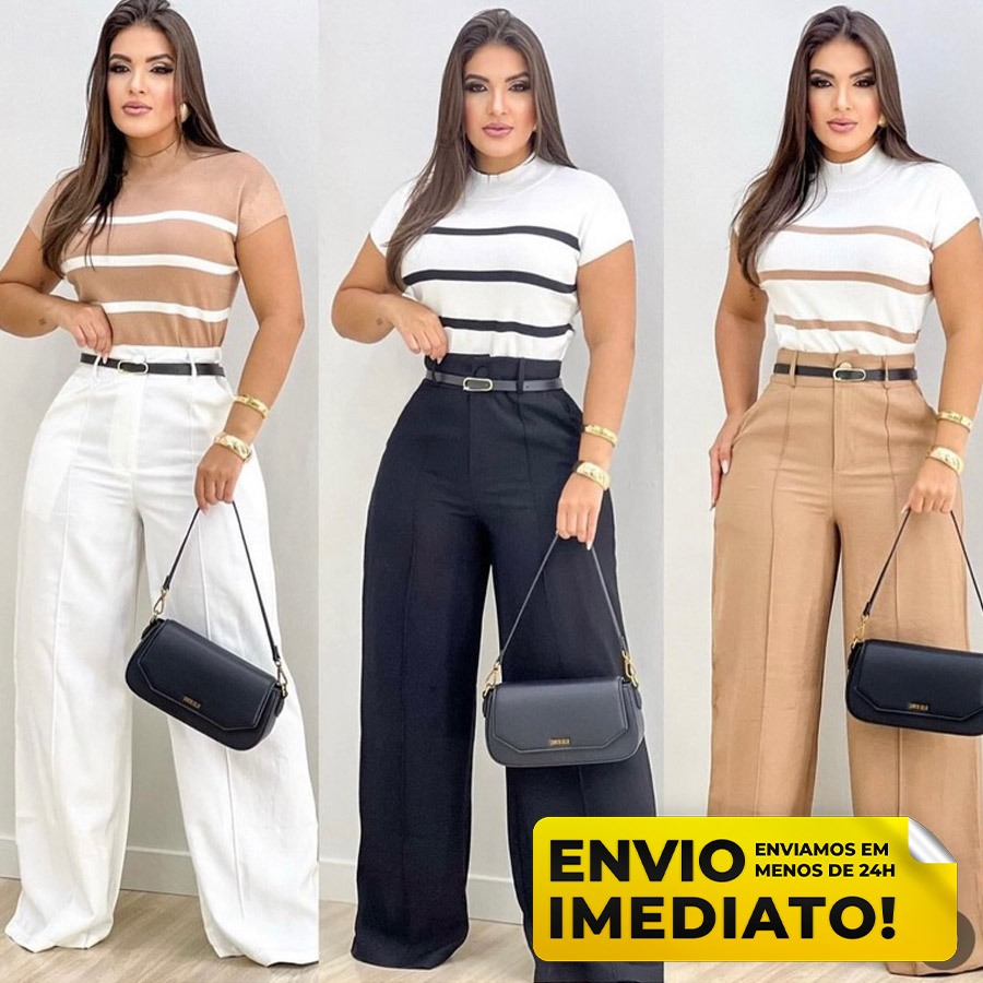 Dê uma olhada em Calça Social Feminina ZARA Pantalona Alfaiataria Com Cinto Lançamento Moda Zr Luxo Elegancia Social por R$57,00. Compre na Shopee agora! https://s.shopee.com.br/50KrkjAwLB