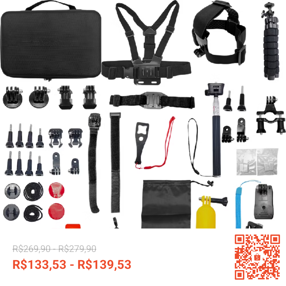 Kit completo gopro ofertas Relâmpago