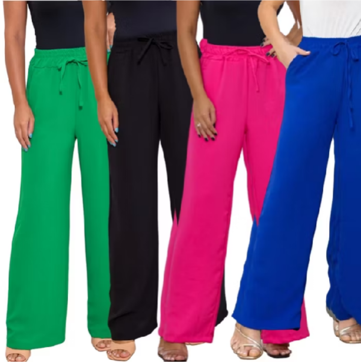 Dê uma olhada em Calça Pantalona Feminina Com Bolso Cintura Alta por R$29,99. Compre na Shopee agora! https://s.shopee.com.br/BFbzvzHSs