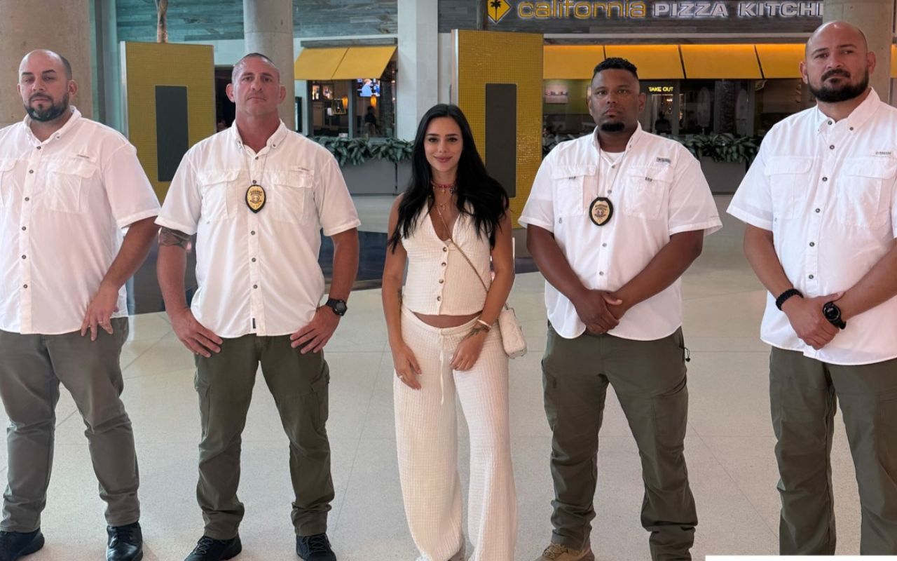 Bruna Biancardi posa com equipe e rebate boato sobre luxo nos EUA